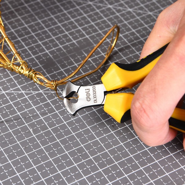 DELI τανάλια DL103203 με αντιολισθητικές λαβές, 100mm - Πένσες