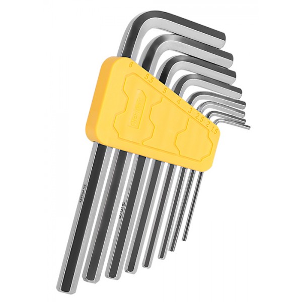 DELI σετ κλειδιά Allen DL230008 σε σχήμα L, 1.5-6mm, 8τμχ - DELI