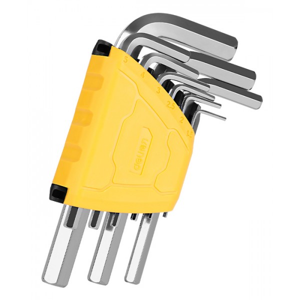 DELI σετ κλειδιά Allen DL230009 σε σχήμα L, 1.5-10mm, 9τμχ - DELI