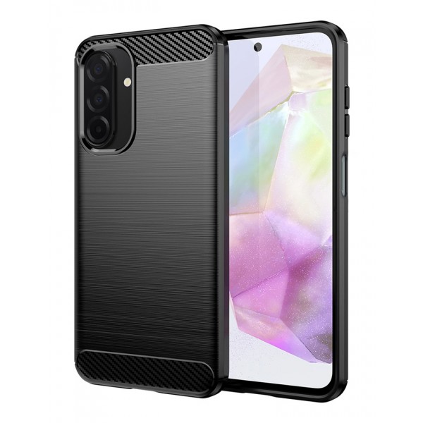 POWERTECH Θήκη Carbon MOB-2004 για Samsung A26 5G, μαύρη - Θήκες