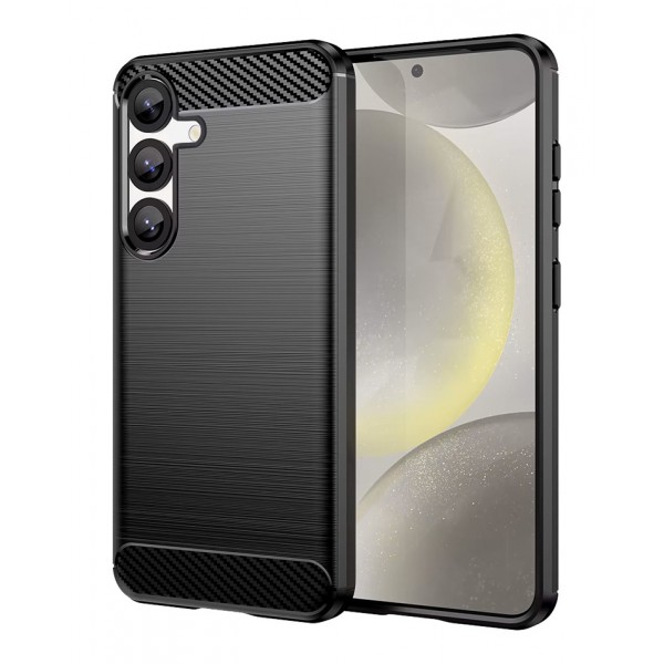 POWERTECH Θήκη Carbon MOB-2005 για Samsung A55 5G, μαύρη - Θήκες