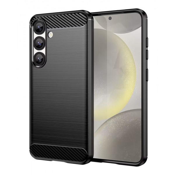 POWERTECH Θήκη Carbon MOB-2006 για Samsung A56 5G, μαύρη - Θήκες