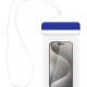 POWERTECH αδιάβροχη θήκη smartphone MOB-2013, IPX8, μπλε-λευκή