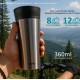 BRUNO θερμός BRN-0068, εργονομικό καπάκι, anti-slip, 360ml, ασημί