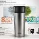 BRUNO θερμός BRN-0068, εργονομικό καπάκι, anti-slip, 360ml, ασημί
