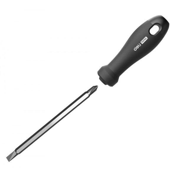 DELI κατσαβίδι HT1055 με διπλή κεφαλή, μαγνητικό, 6mm/PH2x100mm - Κατσαβίδια