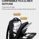 ARCTIC HUNTER τσάντα ταξιδίου LG1500165 με θήκη laptop 15.6", τροχήλατη, 27L, μαύρη