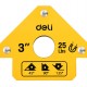 DELI μαγνητική γωνία συγκόλλησης DL-HDW25 με 45°/90°/135° γωνίες, 3", 11kg