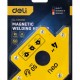 DELI μαγνητική γωνία συγκόλλησης DL-HDW50 με 45°/90°/135° γωνίες, 4", 22kg