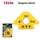 DELI μαγνητική γωνία συγκόλλησης DL-HDW75 με 45°/90°/135° γωνίες, 5", 34kg
