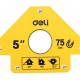 DELI μαγνητική γωνία συγκόλλησης DL-HDW75 με 45°/90°/135° γωνίες, 5", 34kg