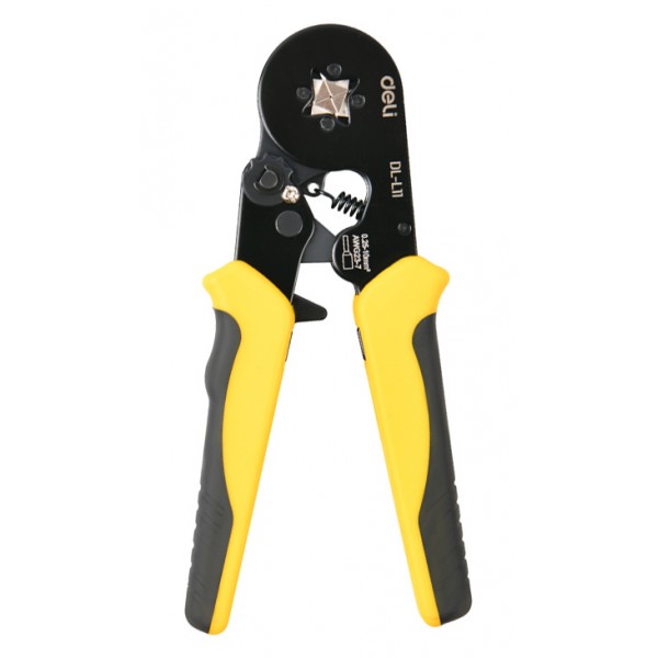 DELI πρέσα ακροδεκτών καλωδίων DL-L11, διατομής 0.25-10mm², 180mm - Πένσες