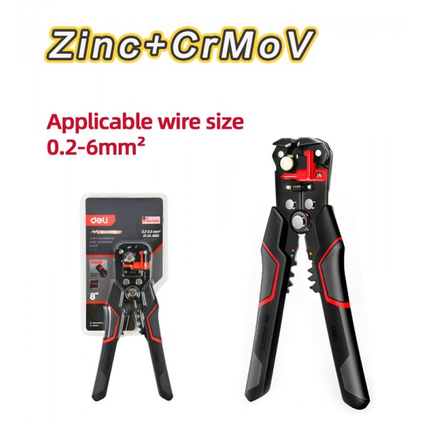 DELI αυτόματος απογυμνωτής καλωδίων DL2017, 0.2-6mm², 200mm
