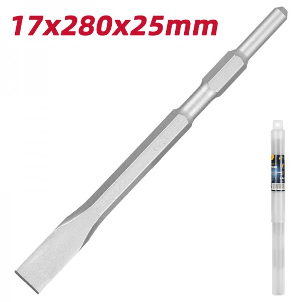 DELI καλέμι DH-HBZ25280-E1 για κρουστικό δράπανο, εξάγωνο, 25mm, 280mm - Εργαλεία Χειρός