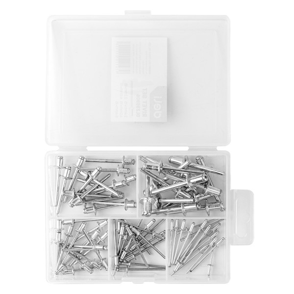 DELI σετ πριτσίνια DL236906, χάλυβας άνθρακα, 2.4-6.4mm, 75τμχ - Βοηθητικά Εργαλεία