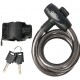 DELI κλειδαριά ποδηλάτου με κλειδί DL508062, Φ12mm, 1m, μαύρη