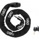 DELI κλειδαριά ποδηλάτου με κλειδί DL508021, Φ4mm, 1m, μαύρη