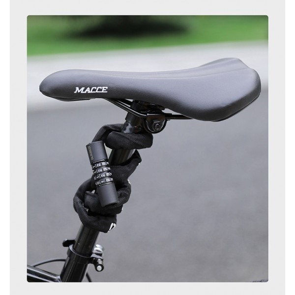 DELI κλειδαριά ποδηλάτου συνδυασμού DL508031, Φ4mm, 1m, μαύρη - Λουκέτα - Κλειδαριές