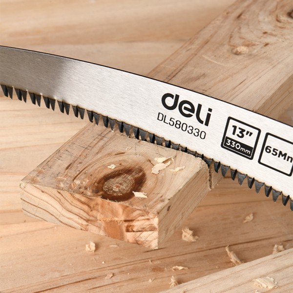 DELI πριόνι ξύλου DL580330 με αντιολισθητική λαβή, 330mm, 7 TPI - Εργαλεία Χειρός