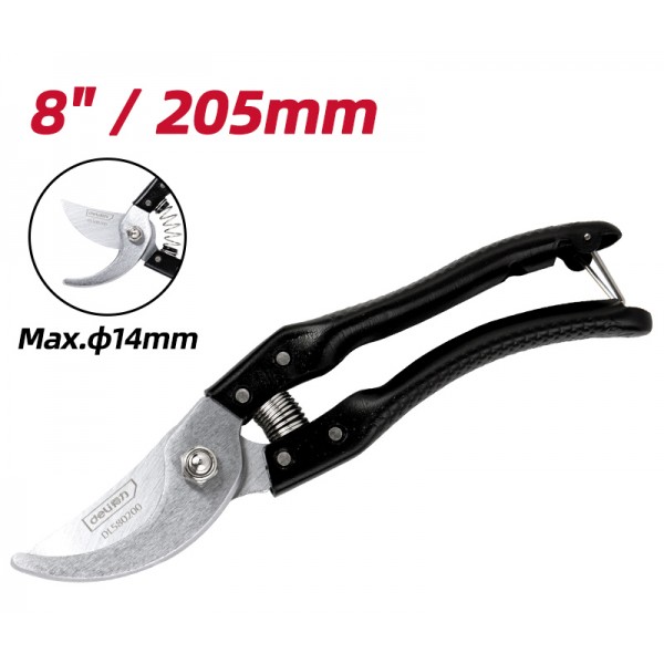 DELI κλαδευτήρι DL580200 με μέγιστη διάμετρο κοπής 14mm, 200mm