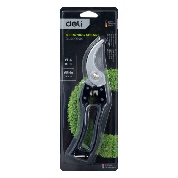 DELI κλαδευτήρι DL580200 με μέγιστη διάμετρο κοπής 14mm, 200mm