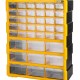 DELI ταμπακιέρα DL432039, 39 θέσεων, 38x16x47.5cm, πλαστική, κίτρινη/μαύρη