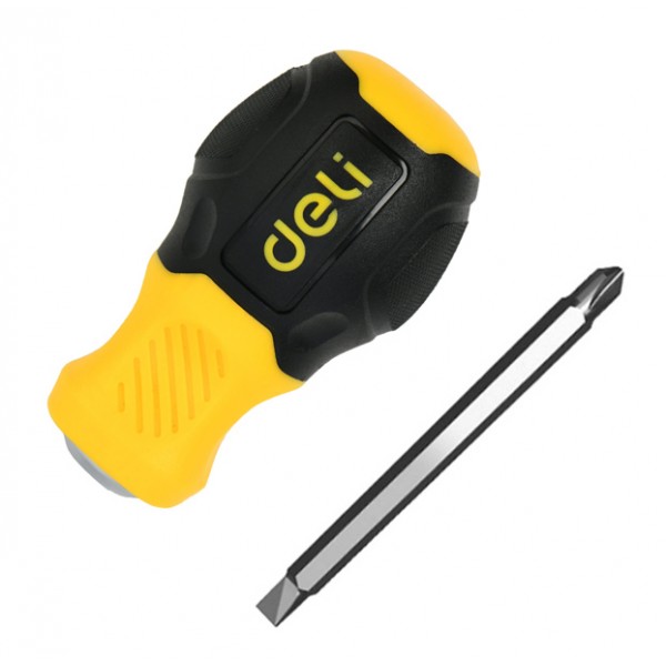DELI κατσαβίδι DL632101 με διπλή κεφαλή, μαγνητικό, 6mm/PH2x38mm - Κατσαβίδια