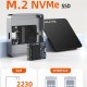 CABLETIME θήκη για M.2 NVME SSD CT-SSD04-AG, μαγνητική, 10Gbps, γκρι