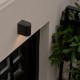 POWERTECH φωτιστικό τοίχου HLL-0187 για GU10 λάμπα, μεταλλικό, IP65, μαύρο