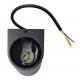 POWERTECH φωτιστικό τοίχου HLL-0188 για 2x GU10 λάμπες, μεταλλικό, IP65, μαύρο