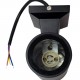 POWERTECH φωτιστικό τοίχου HLL-0189 για GU10 λάμπα, μεταλλικό, IP65, μαύρο