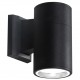 POWERTECH φωτιστικό τοίχου HLL-0189 για GU10 λάμπα, μεταλλικό, IP65, μαύρο