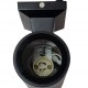 POWERTECH φωτιστικό τοίχου HLL-0190 για 2x GU10 λάμπες, μεταλλικό, IP65, μαύρο