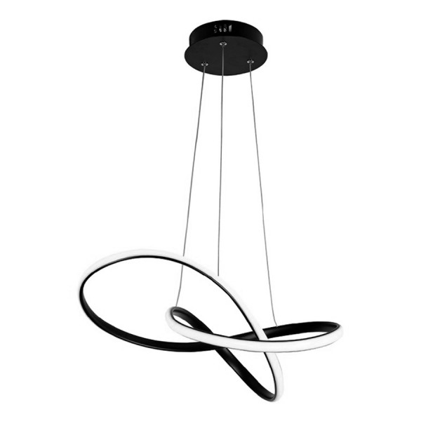 POWERTECH LED φωτιστικό οροφής HLL-0180, 50W, 4000K, Φ60cm x 120cm, μαύρο - Φωτιστικά Οροφής