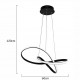 POWERTECH LED φωτιστικό οροφής HLL-0180, 50W, 4000K, Φ60cm x 120cm, μαύρο