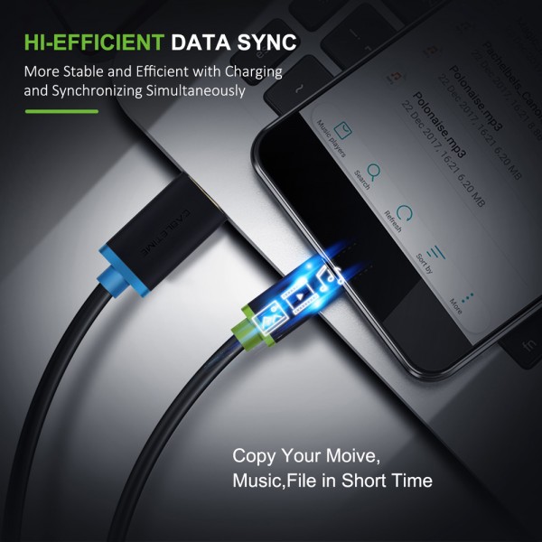 CABLETIME καλώδιο USB-C σε USB CT-C160-U33-CMAMG, 3A, 5Gbps, 3m, μαύρο - USB-C (Type-C)