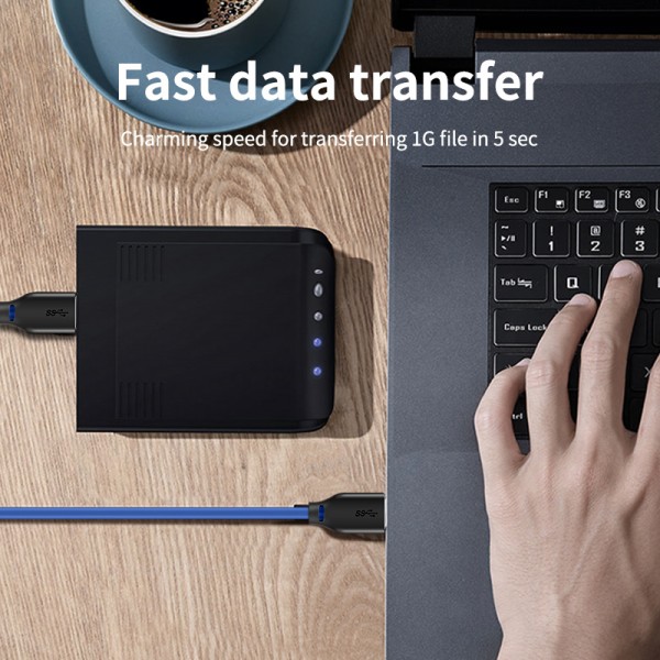 CABLETIME καλώδιο USB 3.0 CT-C160-U3-AMAM, 5Gbps, 1m, μπλε - USB