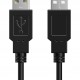 CABLETIME καλώδιο USB 2.0 C161-AMAM, 480Mbps, 0.5m, μαύρο