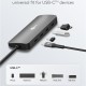GOOBAY USB hub 76565, 4x θυρών, USB 3.2, 10Gbps, USB-C σύνδεση, γκρι