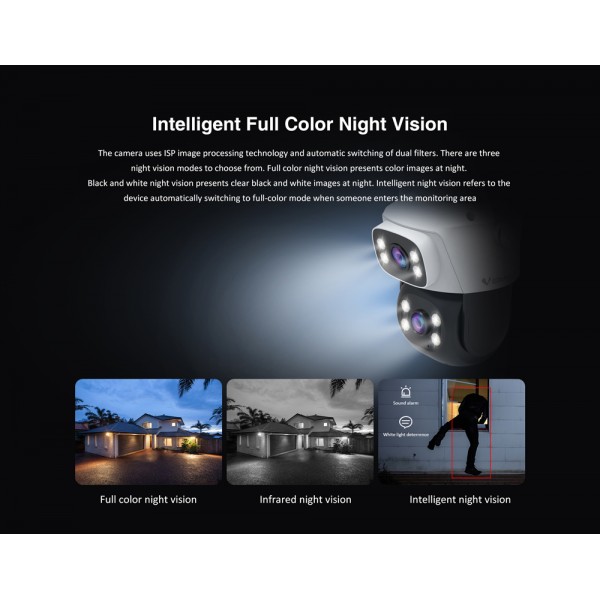 VSTARCAM smart κάμερα C622DR, dual lens, 2MP, WiFi, SD, PTZ, IP66