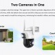 VSTARCAM smart κάμερα C622DR, dual lens, 2MP, WiFi, SD, PTZ, IP66