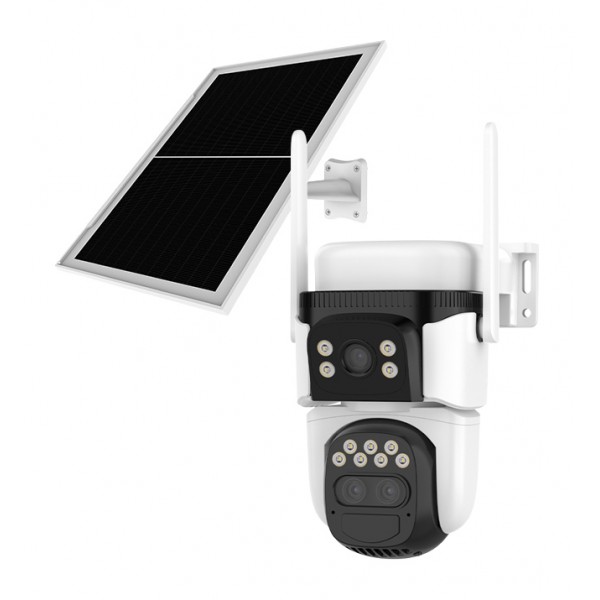 VSTARCAM smart ηλιακή κάμερα BG621TR, triple lens, 3MP, 4G, SD, PTZ, IP66 - Smart Κάμερες
