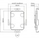 POWERTECH επιτοίχια βάση tablet PT-1447, αντικλεπτική, 7.9-11", μαύρη