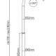 BRATECK βάση tablet δαπέδου PAD33-01, αντικλεπτική, 7.9-11", μαύρη