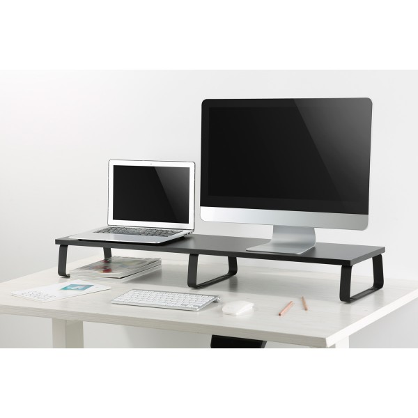 BRATECK επιτραπέζια βάση για 2x οθόνες/laptop STB-112, 13-32", έως 20kg, μαύρη - Βάσεις TV - Projectors - PC