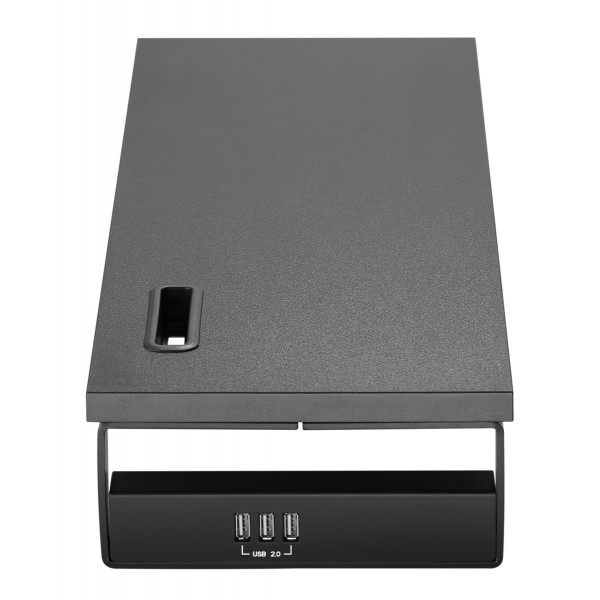 BRATECK επιτραπέζια βάση για οθόνη/laptop STB-118 με 3x USB θύρες, 17-32", έως 20kg, μαύρη