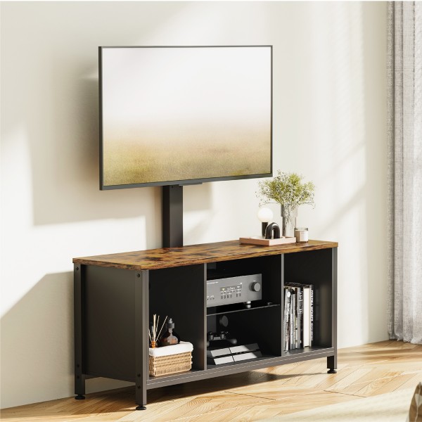 BRATECK έπιπλο τηλεόρασης με βάση WP2006ST-BR, 37-75", 115x38x131.3cm, καφέ - Εικόνα & Ήχος