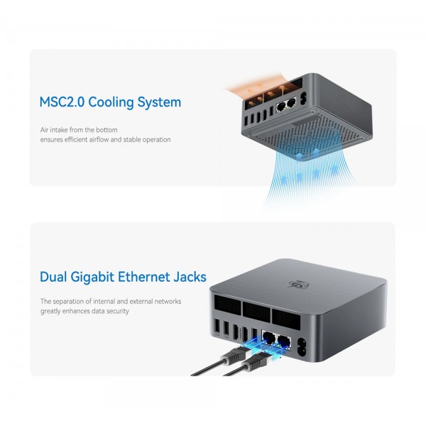 BEELINK mini PC EQi12, Intel i5-1235U, 16GB, 500GB M.2, Windows 11 Pro BEELINK mini PC EQi12, Intel i5-1235U, 16GB, 500GB M.2, Windows 11 Pro