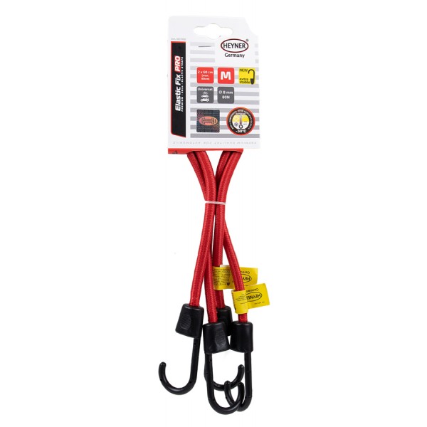 HEYNER ελαστικός ιμάντας πρόσδεσης φορτίου 881160, 60cm, 2τμχ