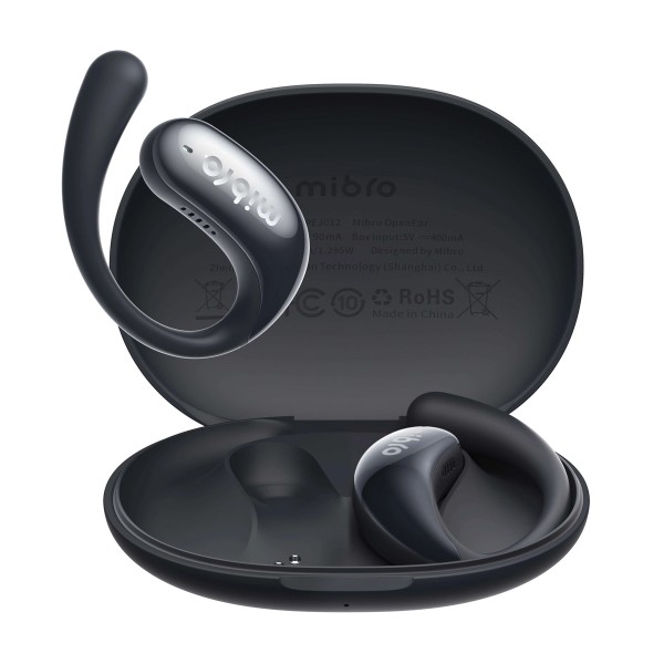 MIBRO earphones με θήκη φόρτισης OpenEar, OWS, ENC, 45/400mAh, μαύρα - Ακουστικά - Bluetooth